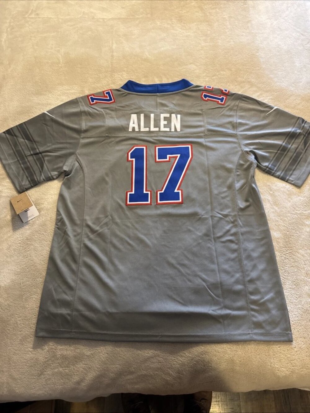 Josh Allen Kid Vapor Gray Stitched Jersey